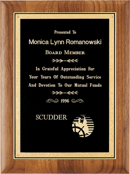 Walnut Plaque - P2923-6