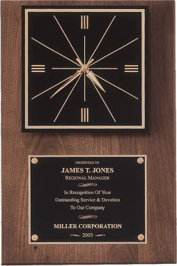 American Walnut Wall Clock