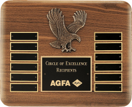 American Eagle 12-plate Perpetual Plaque