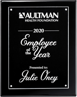 Black Plaque with Acrylic Plate - P5437-9