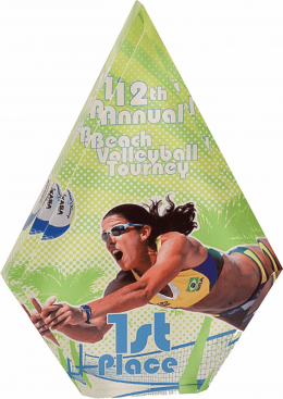 5-3/4" x 8" Diamond Color Acrylic 