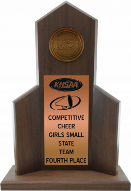 Cheer State Fourth Place Trophy