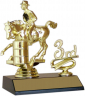 xxxMounted Single Figure with Side Trim Trophy- 8043