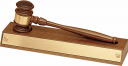 xxxWalnut Base with Removable Gavel - 735