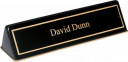 xxxBlack Stain Piano-Finish Desk Nameplate - 556