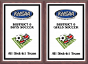 xxxKHSAA Soccer Color District/Regional All Tournament/MVP Plaques