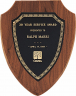 xxxAmerican Walnut Shield Plaque - P34-6